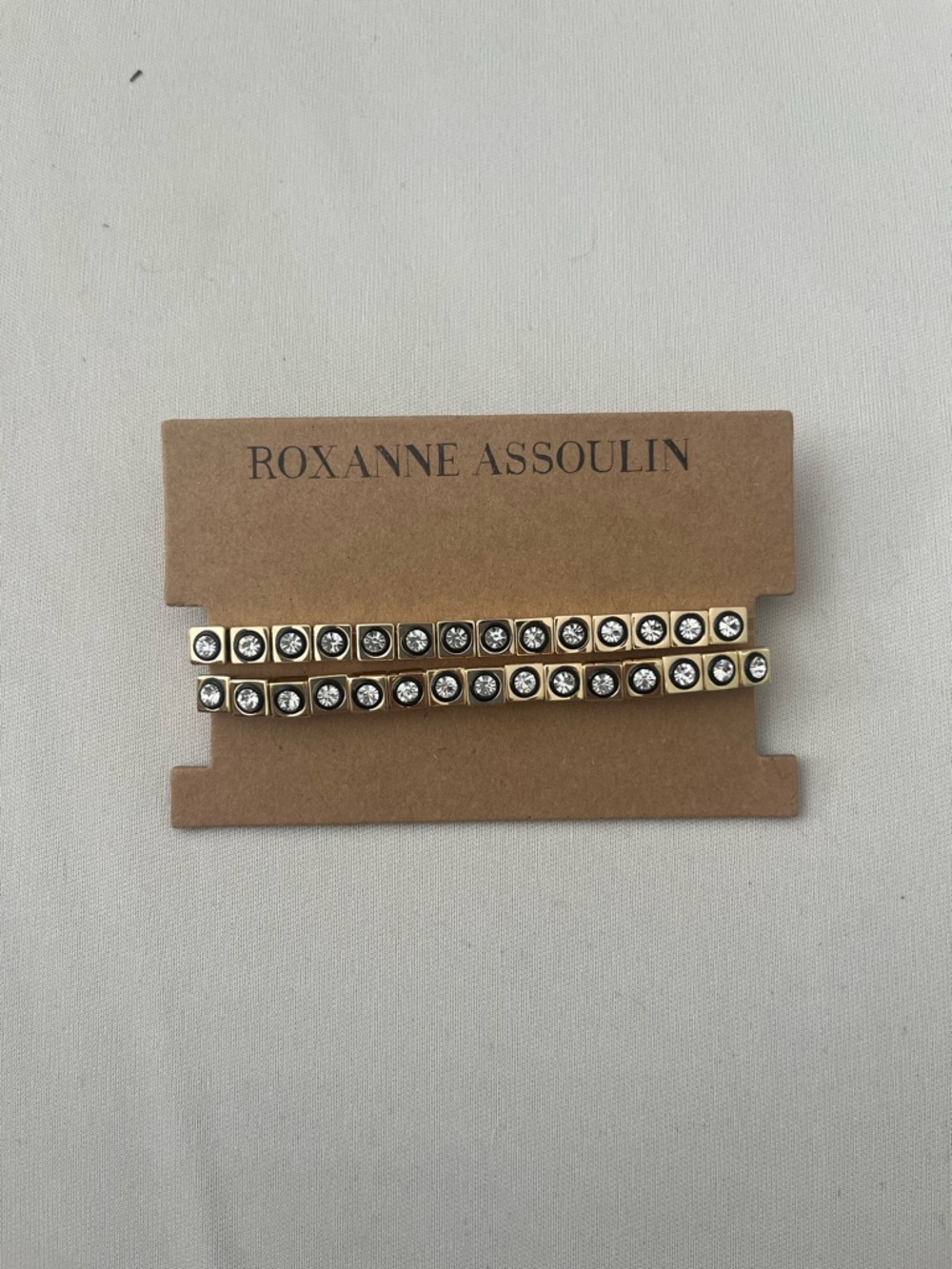 Roxanne Assoulin Gold Crystal-Embellished Hair Pins